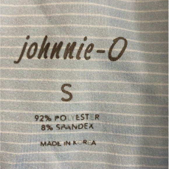 Johnnie- O Blue Striped Sport Polo - Picture 3 of 4